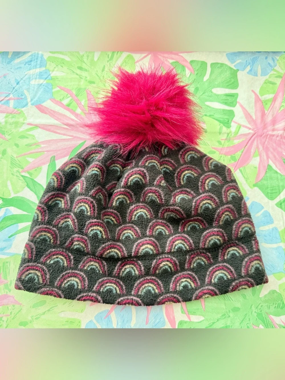 Girl’s Wonder Nation Microfleece Beanie Hat One Size